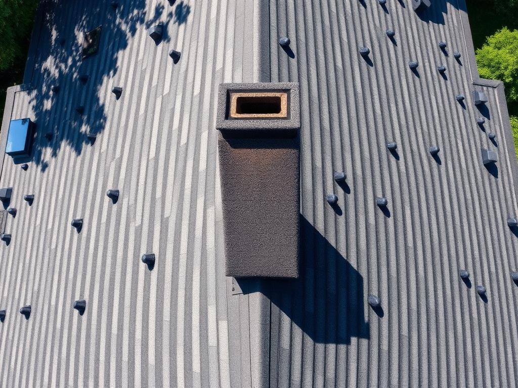 Roof & commercial aerial example